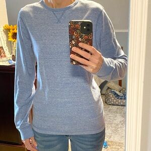 Mossimo Supply Co. Heather Blue Long Sleeve Tee Women’s S/P